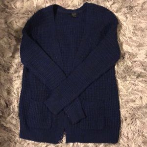 Forever 21 navy blue cardigan long sleeve